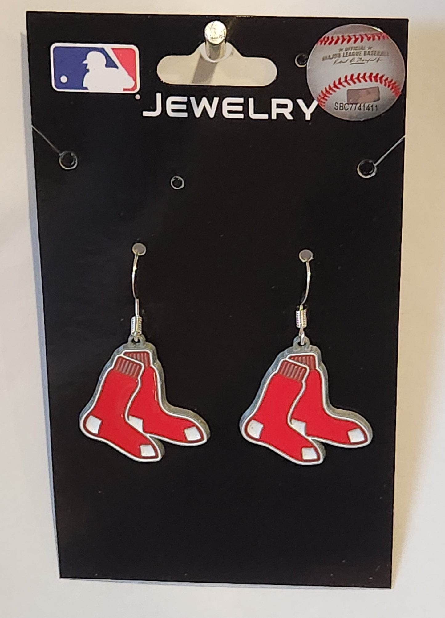 Boston Red Sox Dangle Earrings (Zinc) MLB Baseball Jewelry