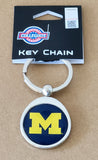 Michigan Wolverines Chrome Key Chain NCAA Licensed