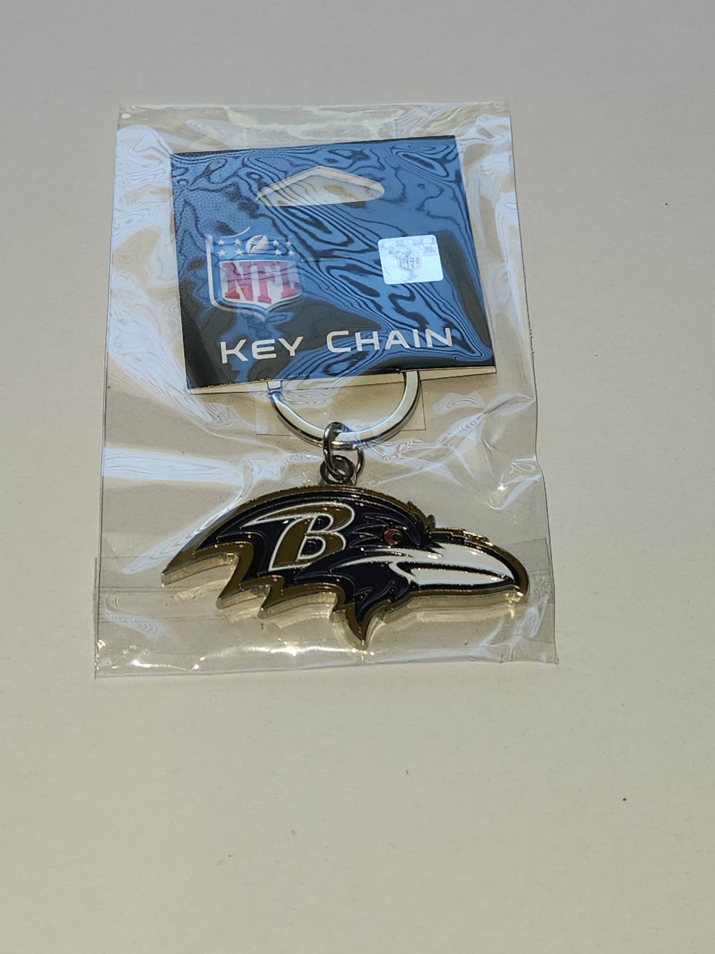 Baltimore Ravens Enameled Logo Metal Key Chain NFL Football