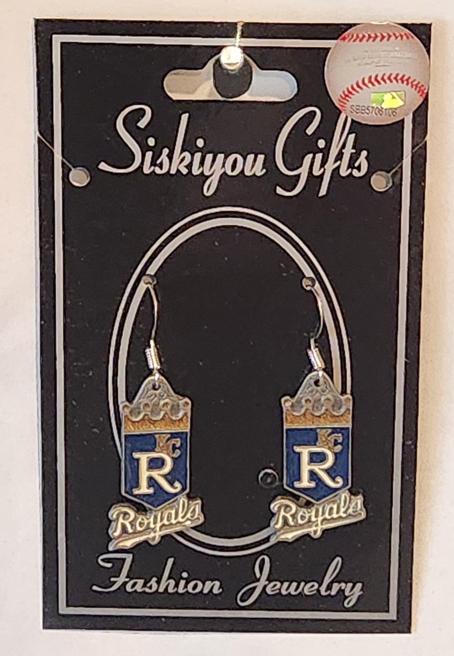 Kansas City Royals Dangle Earrings Licensed MLB Baseball
