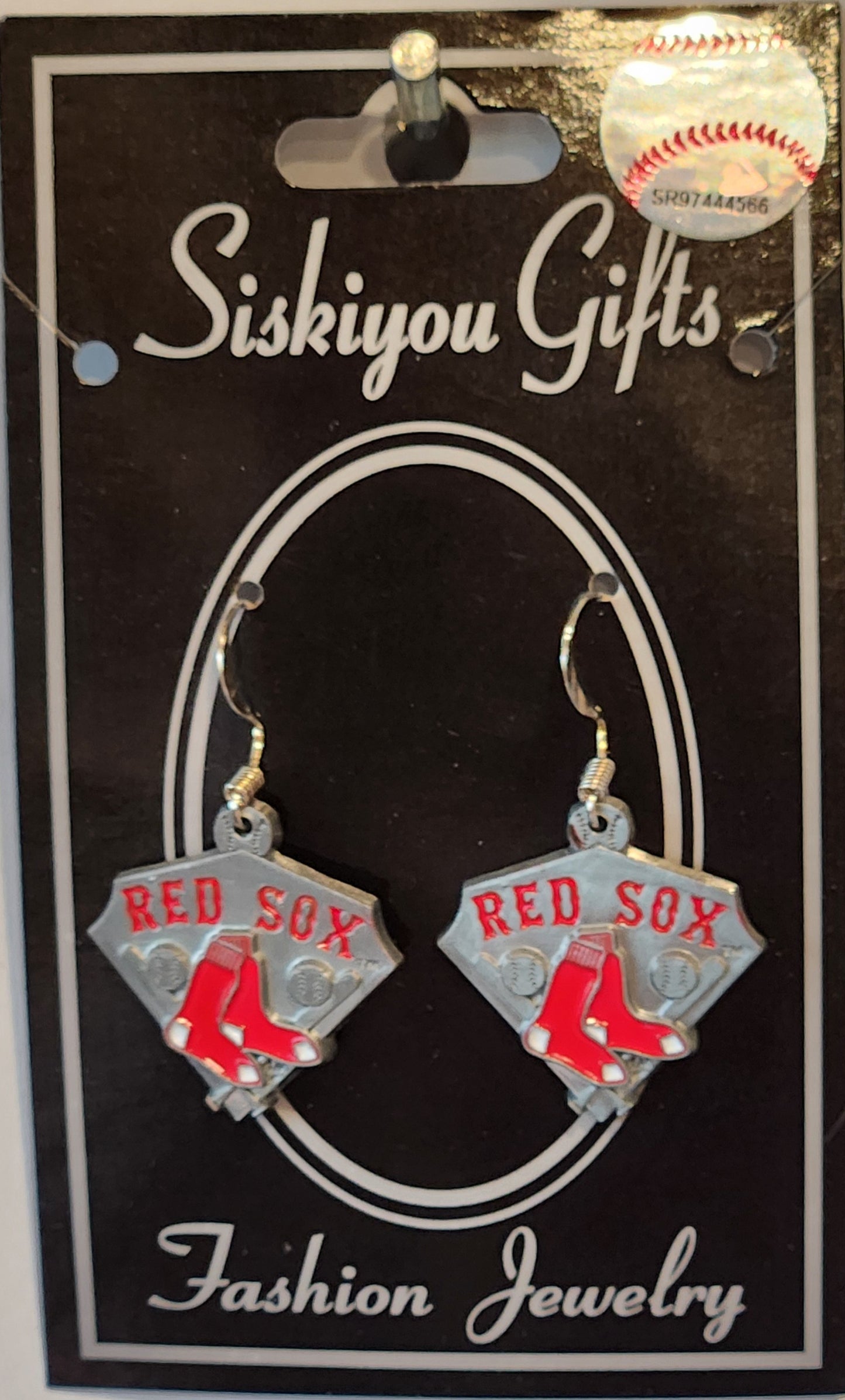 Boston Red Sox Dangle Earrings Licensed MLB Baseball
