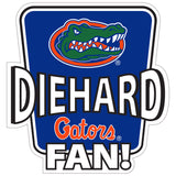 Florida Gators Die-Hard Fan Vinyl Auto or Flat Surface Decal NCAA
