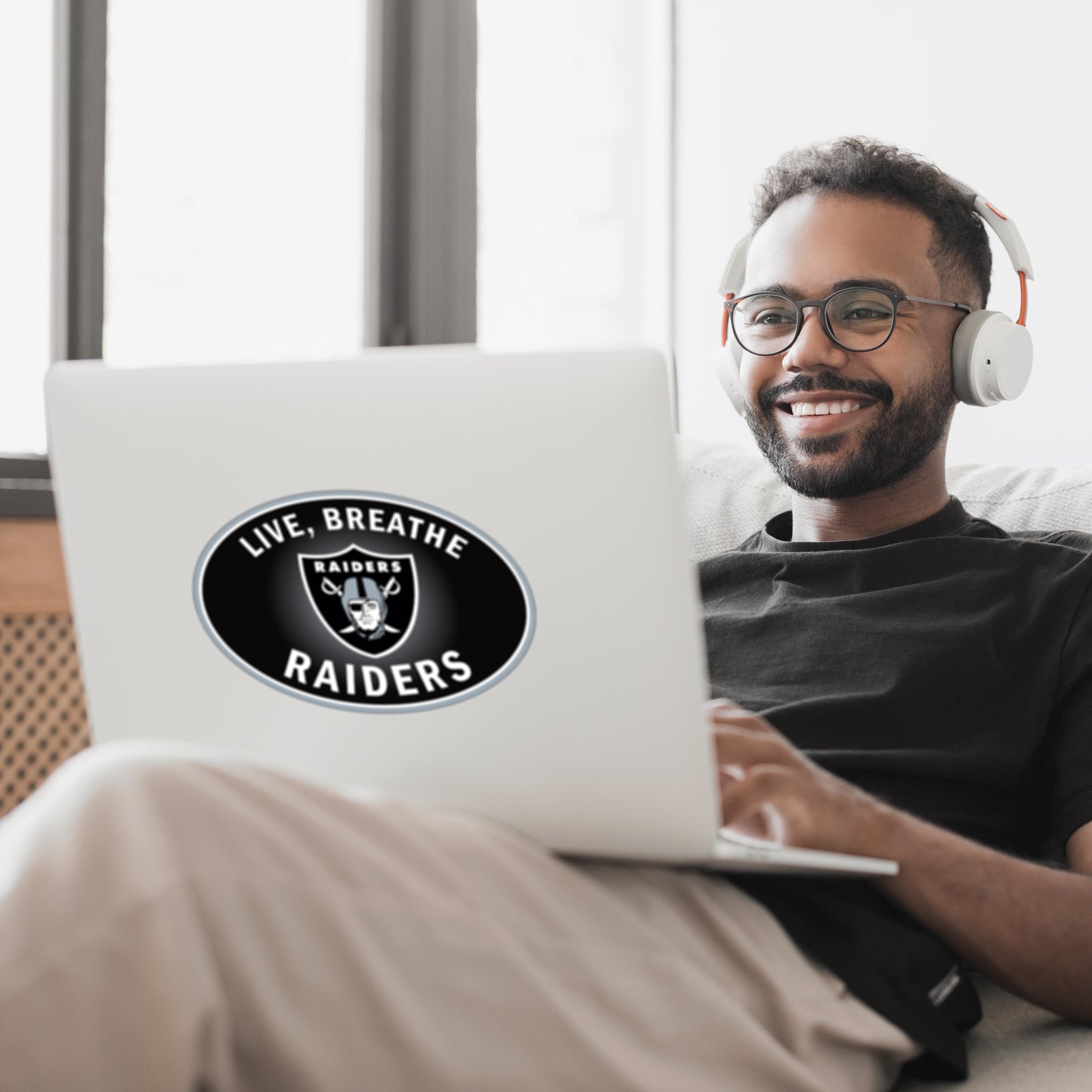 Las Vegas Raiders Live-Breath Vinyl Auto or Flat Surface Decal (NFL)