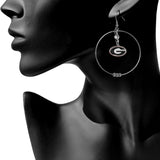Georgia Bulldogs 2 inch Hoop Earrings NCAA Licensed Jewelry