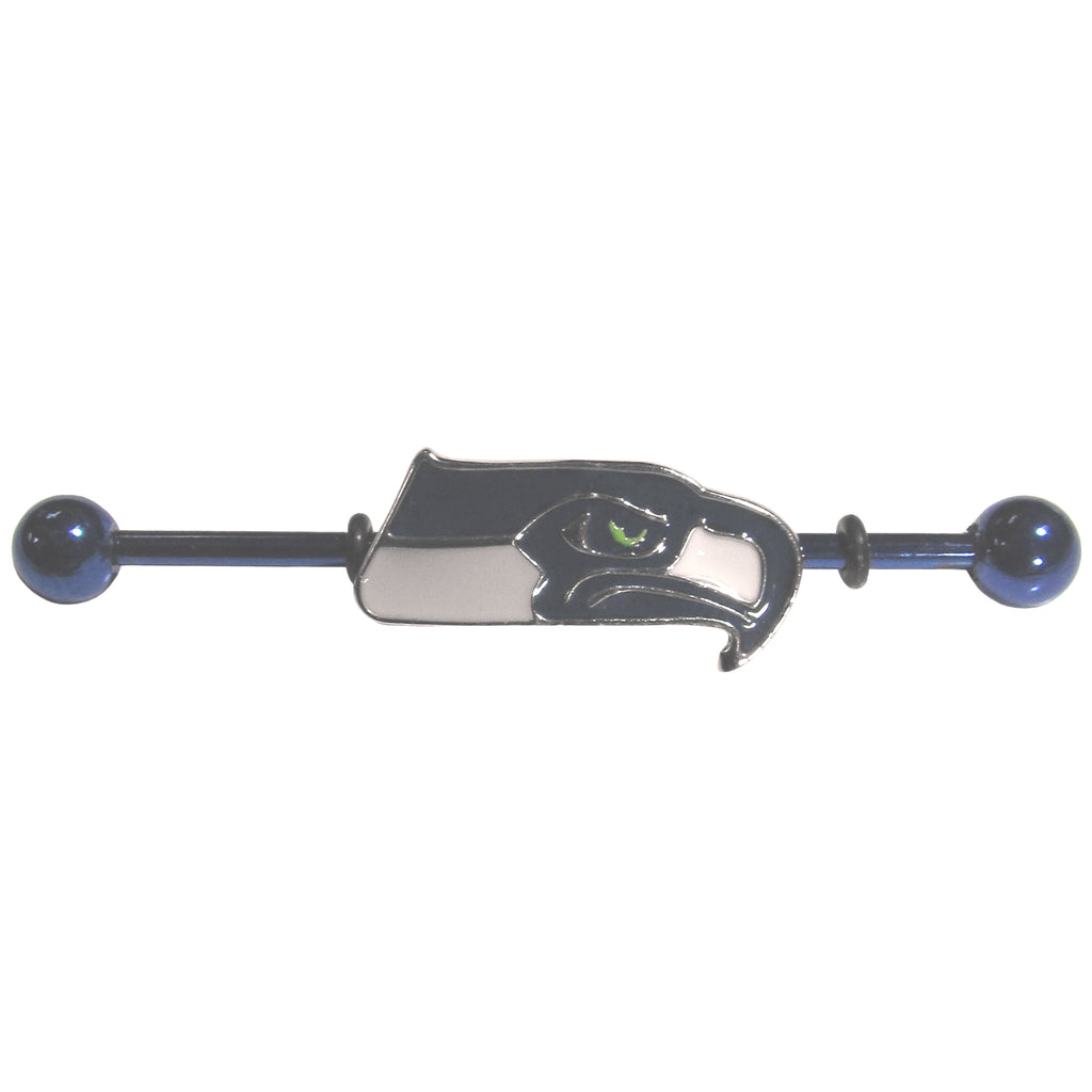 Seattle Seahawks Stainless Steel Industrial Slider Barbell NFL Football