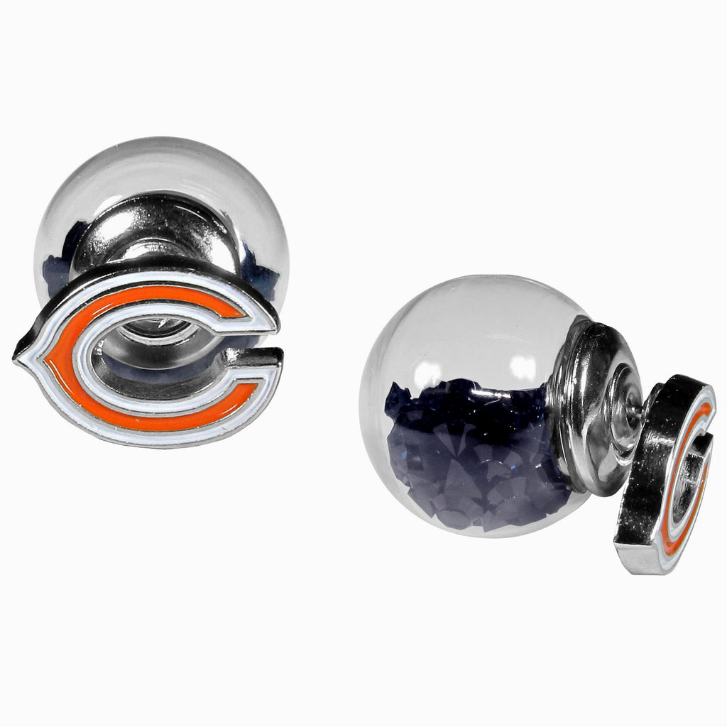 Chicago Bears Front/Back Earrings (NFL) Football