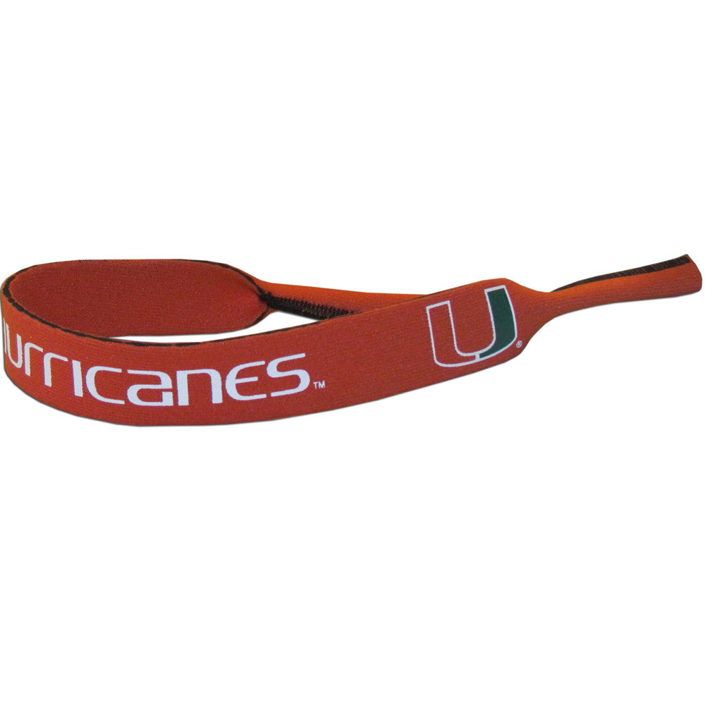 Miami Hurricanes 16" Neoprene Sunglasses Strap NCAA