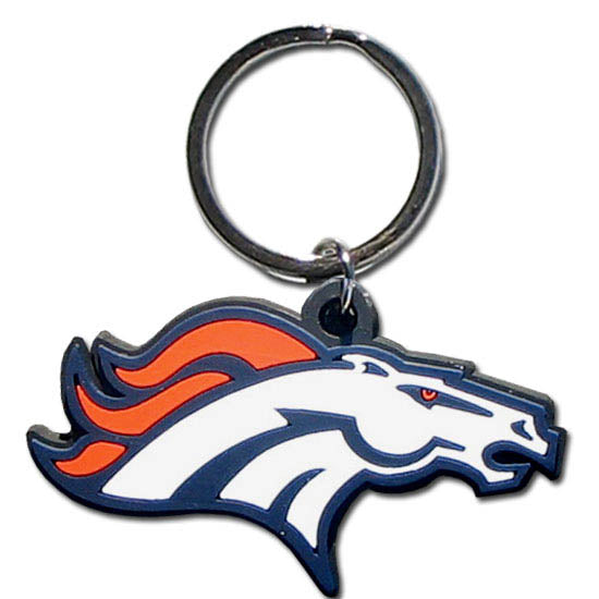 Denver Broncos Logo Flexi Key Chain NFL Licensed Football