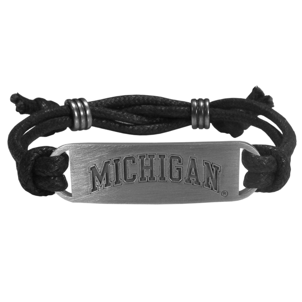 Michigan Wolverines Cord Bracelet NCAA