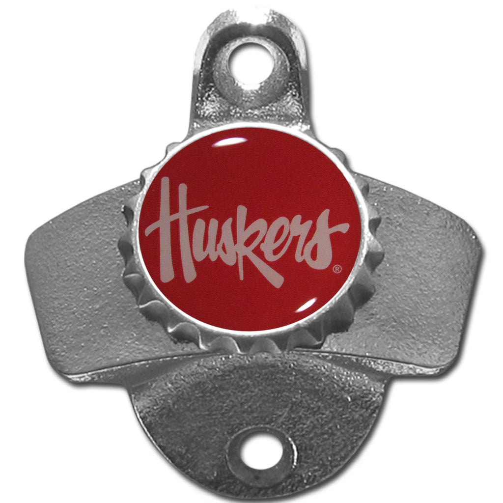 Nebraska Cornhuskers Wall Mount Bottle Opener (Huskers) NCAA