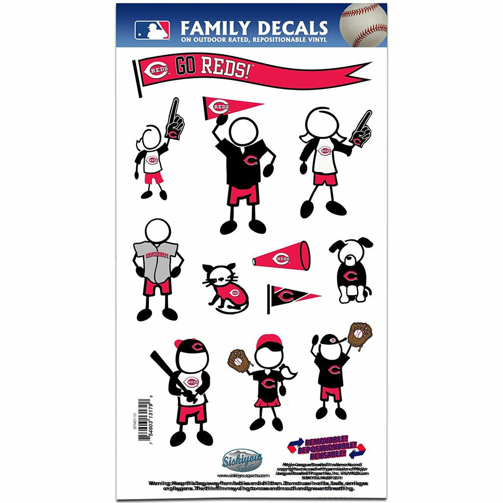 Cincinnati Reds Outdoor Rated Vinyl Family Decals MLB Baseball