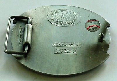 St. Louis Cardinals Over-sized 4" Pewter Metal Belt Buckle (MLB)