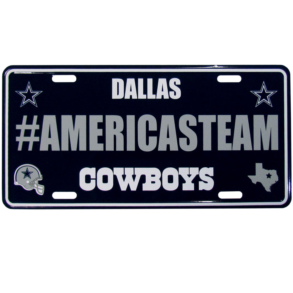 Dallas Cowboys Aluminum License Plate #AMERICASTEAM (NFL)