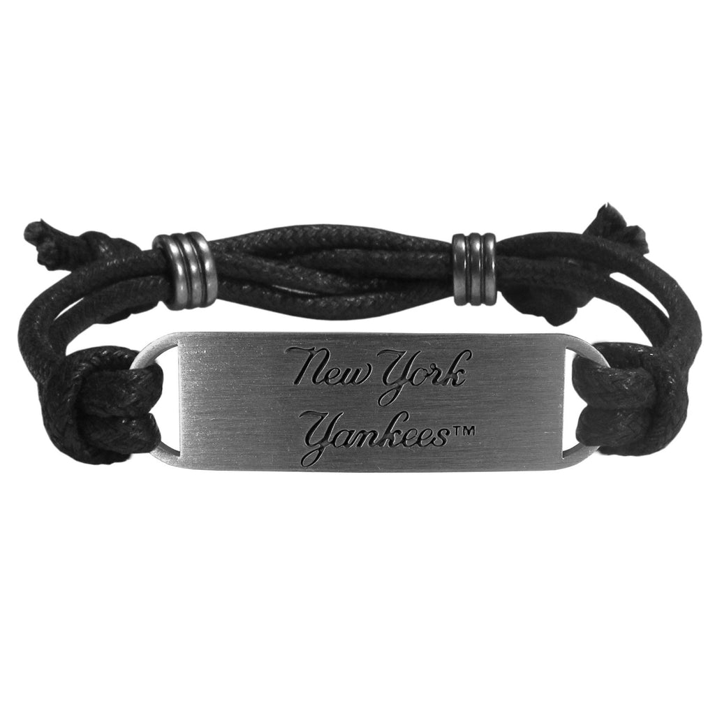 New York Yankees Cord Bracelet Licensed MLB Baseball Jewelry