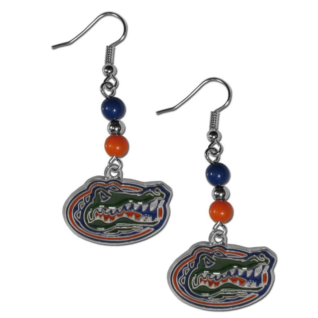 Florida Gators Dangle Earrings (Fan Bead) NCAA