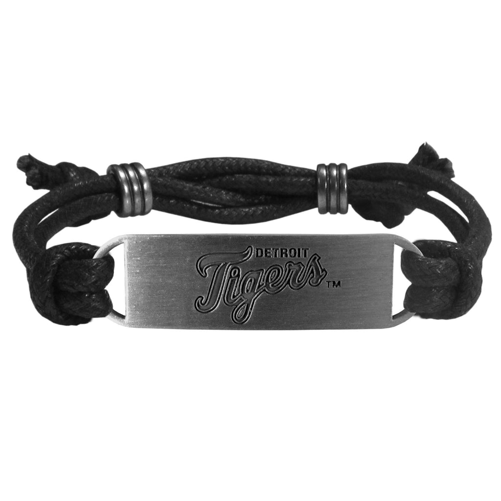 Detroit Tigers Cord Bracelet Licensed MLB Baseball Jewelry