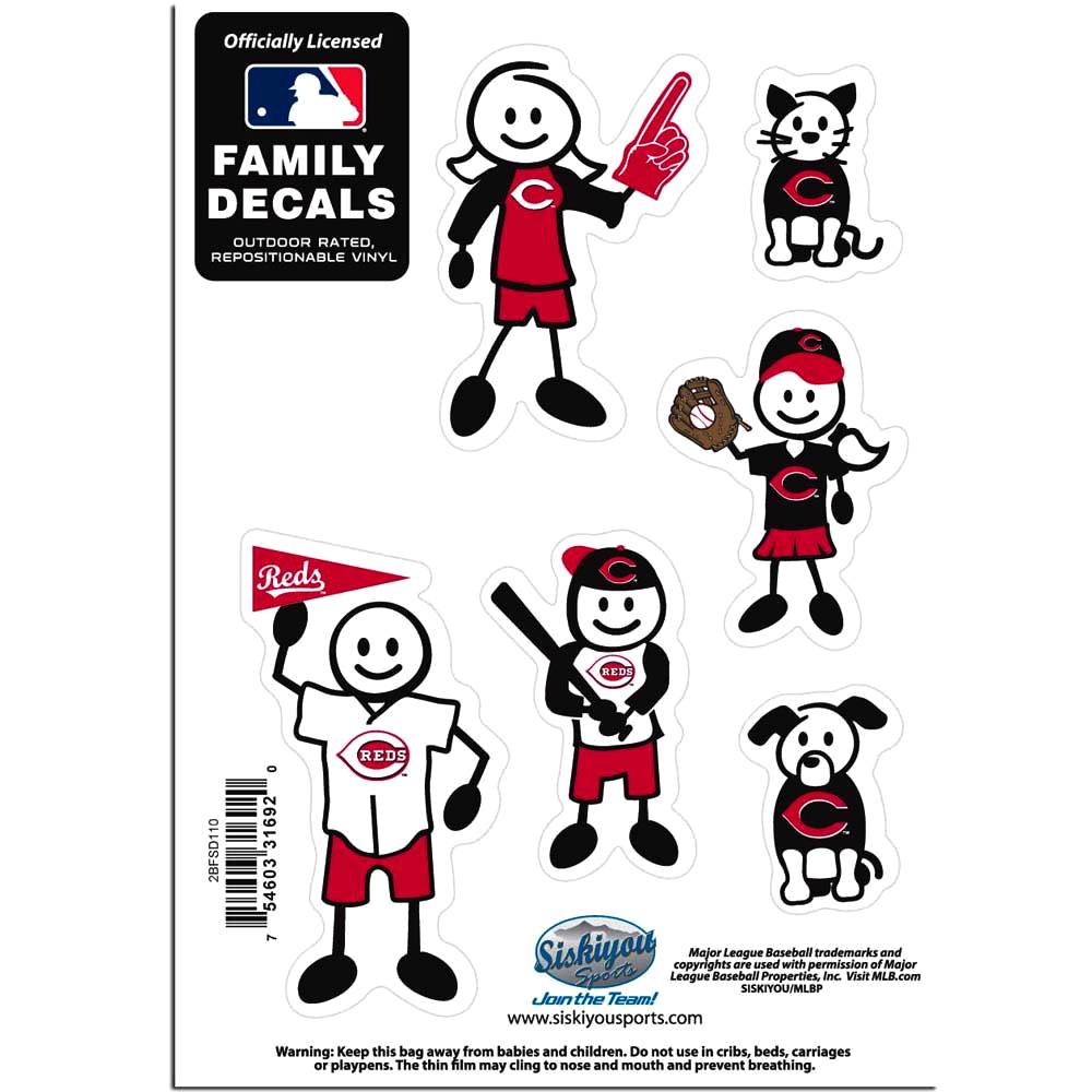 Cincinnati Reds Outdoor Rated Vinyl Family Decals MLB Baseball