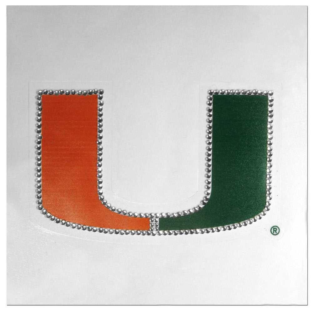 Miami Hurricanes Vinyl Bling Auto Decal (NCAA)