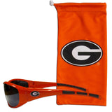 Georgia Bulldogs Wrap Sunglasses with Microfiber Bag (NCAA)