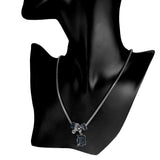 Detroit Tigers Snake Chain Necklace with Euro Beads MLB Jewelry