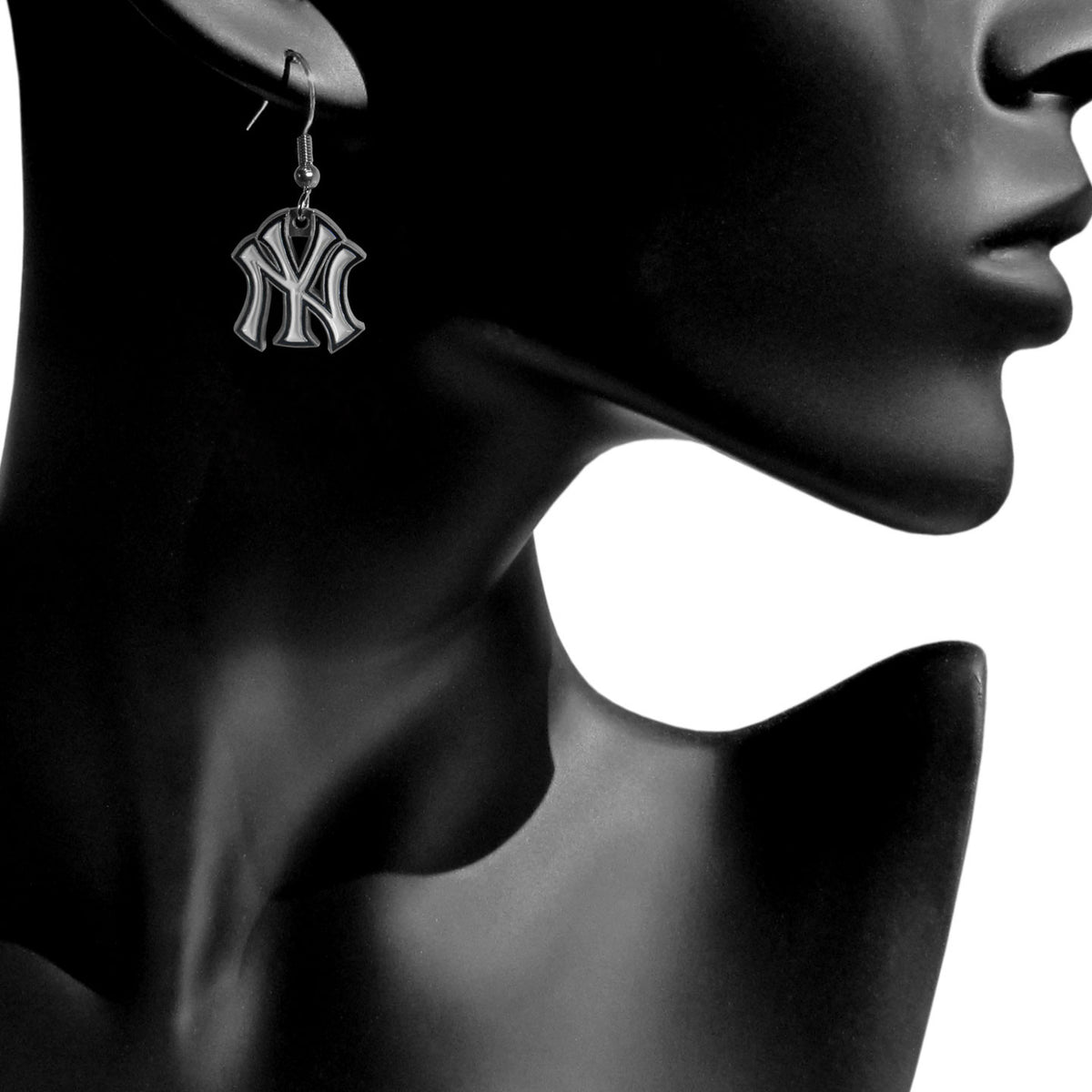 New York Yankees Dangle Earrings (Zinc) MLB Jewelry