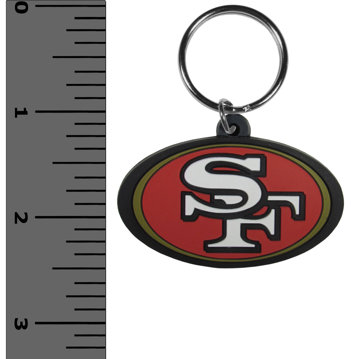 San Francisco 49ers Logo Flexi Key Chain NFL Licensed Football