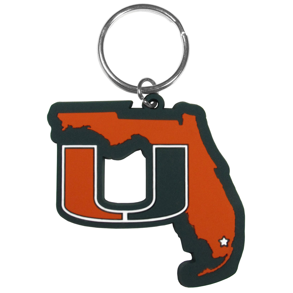 Miami Hurricanes Home State Flexi Key Chain NCAA