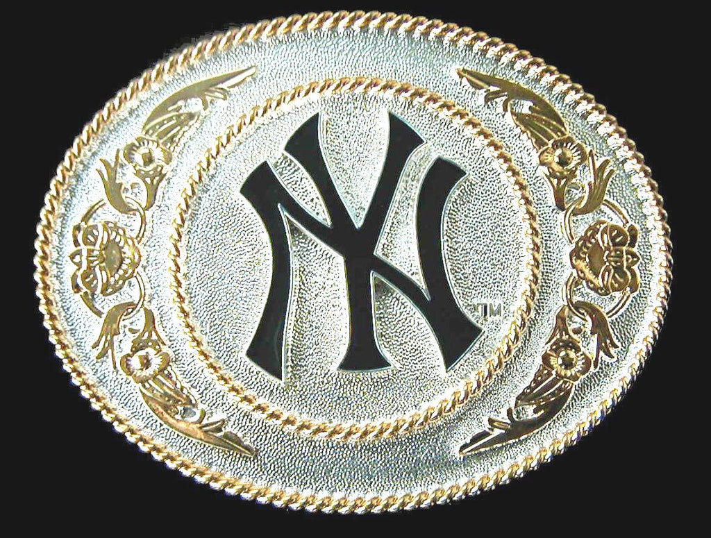 New York Yankees Large Two Toned Metal Belt Buckle (MLB)