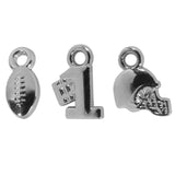 Miami Hurricanes Wire Bangle Bracelet with Charms NCAA Jewelry
