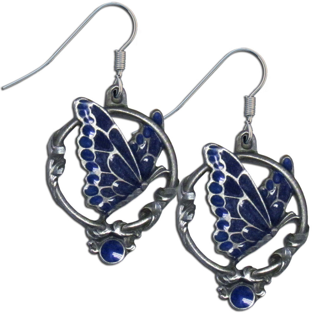 Dangle Earrings w/ Butterfly Charms
