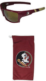 Florida State Seminoles Edge Wrap Sunglasses w/ Microfiber Bag (NCAA)