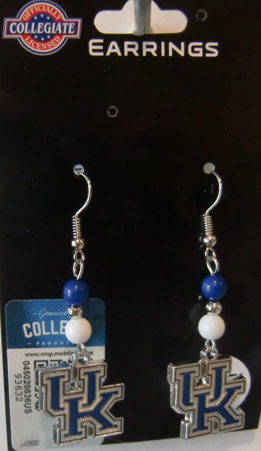 Kentucky Wildcats Dangle Earrings (Fan Bead) NCAA