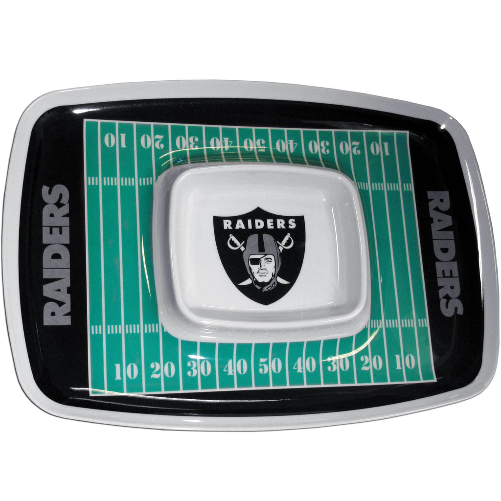 Las Vegas Raiders Serving Chip and Dip Tray (NFL Football)