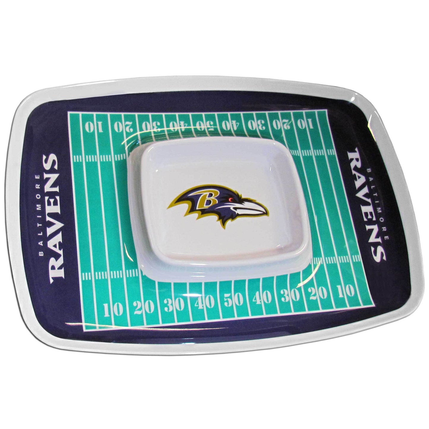 Baltimore Ravens Serving Chip and Dip Tray (NFL Football)