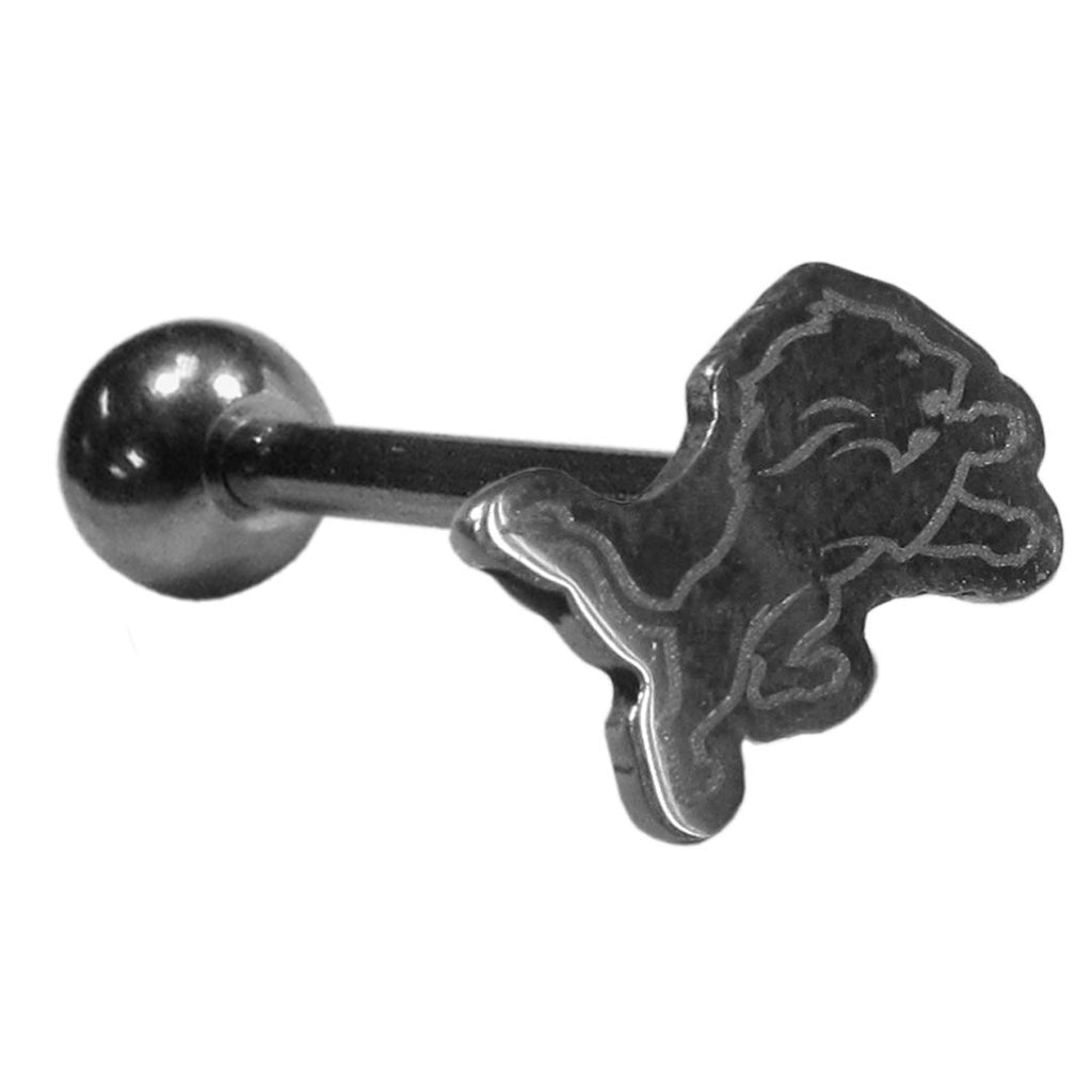 Detroit Lions Barbell Tongue Ring (Logo) NFL Jewelry