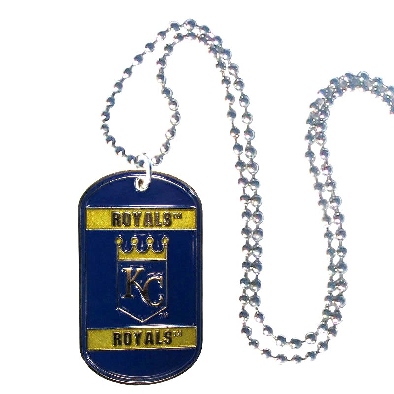 Kansas City Royals Metal Tag Necklace MLB Licensed Baseball