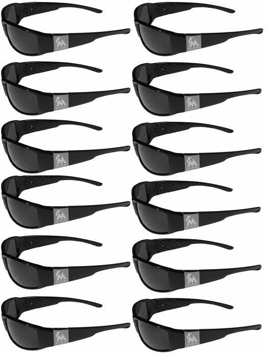 Lot of 12 Pairs Miami Florida Marlins Chrome Wrap Sunglasses (MLB)