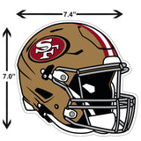 San Francisco 49ers Helmet Vinyl Auto or Flat Surface Decal (NFL)