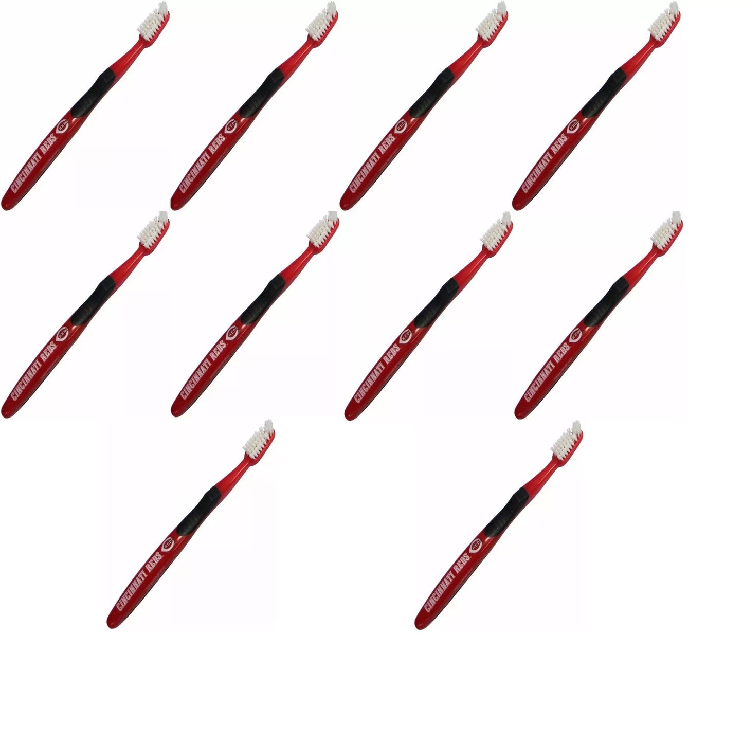 Lot of 10 Cincinnati Reds Adult Soft Toothbrush MLB Licensed Baseball