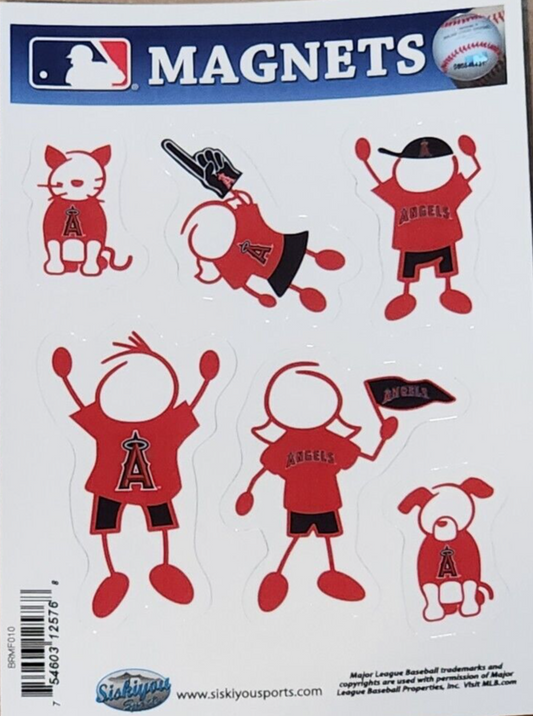 Los Angeles Angels Family Magnets MLB Baseball