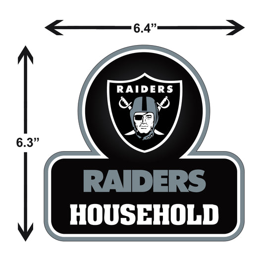 Las Vegas Raiders  Household Vinyl Auto or Flat Surface Decal NFL