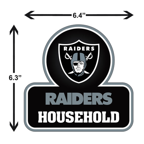 Las Vegas Raiders  Household Vinyl Auto or Flat Surface Decal NFL
