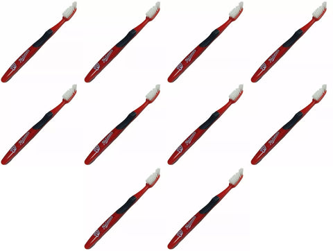 Lot of 10 Washington Nationals Adult Soft Toothbrush MLB Licensed Baseball