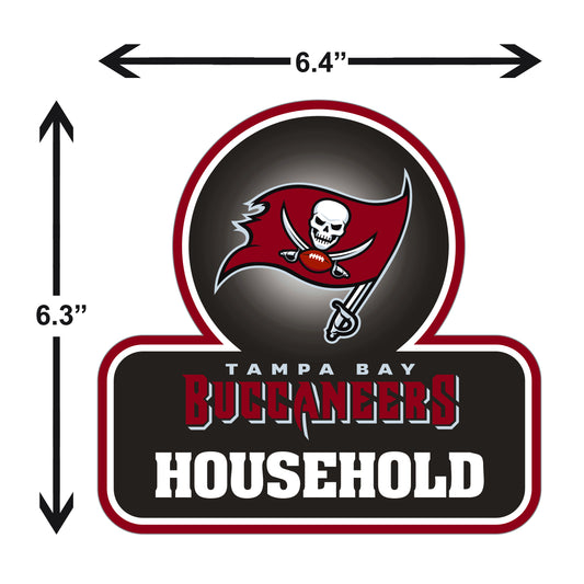 Tampa Bay Buccaneers Household Vinyl Auto or Flat Surface Decal NFL
