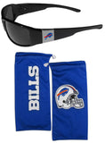 Buffalo Bills Chrome Wrap Sunglasses with Microfiber Bag (NFL) (Copy)