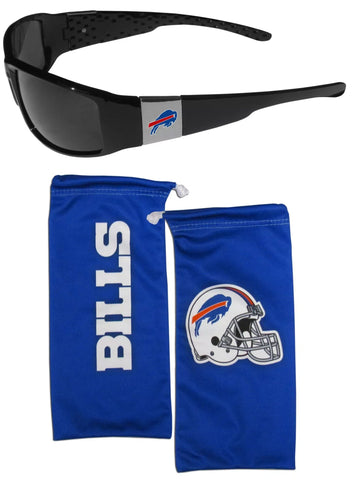 Buffalo Bills Chrome Wrap Sunglasses with Microfiber Bag (NFL) (Copy)