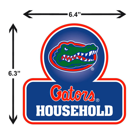 Florida Gators Household Vinyl Auto or Flat Surface Decal NCAA