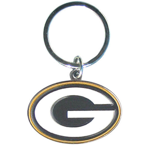 Green Bay Packers Enameled Logo Metal Key Chain NFL Football