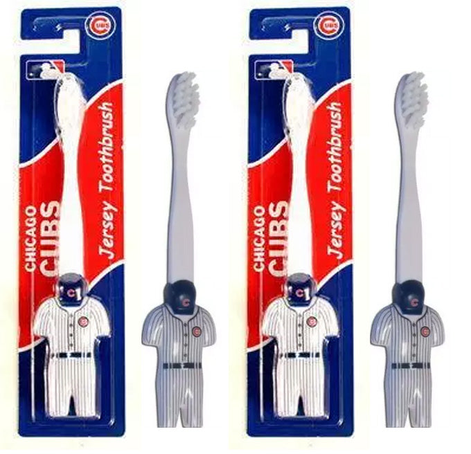 Set of Two Chicago Cubs Kids Soft Toothbrushes (MLB) Baseball