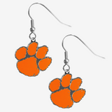 Clemson Tigers Dangle Earrings (Chrome) NCAA